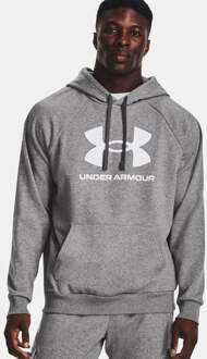 Under Armour Rival Logo Sweater Met Capuchon Heren grijs