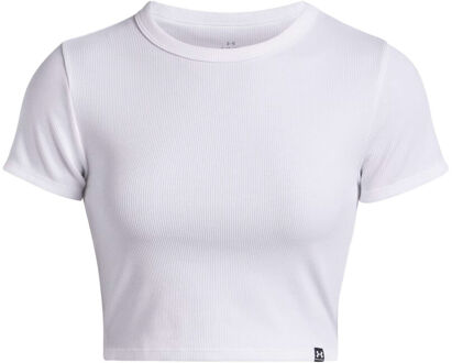Under Armour Rival Rib Baby T-shirt Dames-Wit - XS,S,M,L,XL