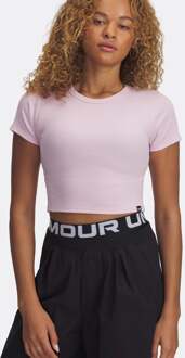 Under Armour Rival Rib T-shirt Dames-Pink roze - XS,S,M,L,XL