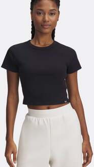 Under Armour Rival Rib T-shirt Dames-Zwart - L