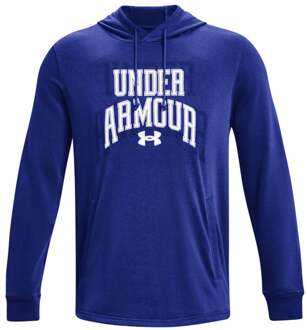 Under Armour Rival Terry Graphic Sweater Met Capuchon Heren-Blauw,Wit