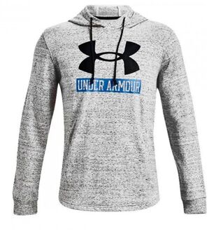 Under Armour Rival Terry Heren Grijs Logo Hoodie - S