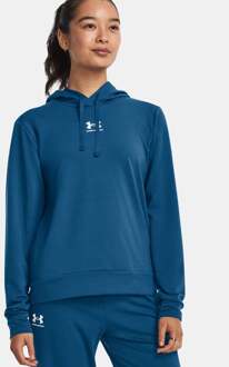 Under Armour Rival Terry Sweater Met Capuchon Dames donkerblauw - L