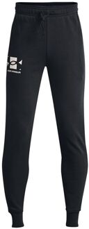 Under Armour Rival Terry zwarte trainingsbroek voor kinderen - maat
