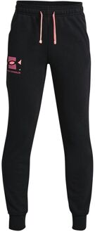 Under Armour Rival Terry zwarte trainingsbroek voor kinderen