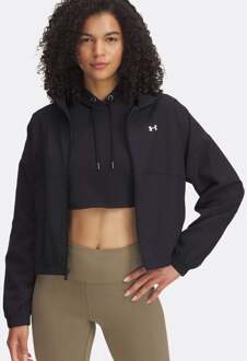 Under Armour Rival Woven Trainingsjack Dames-Zwart - XL