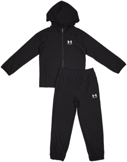 Under Armour Rival Woven Trainingspakken Peuter - Zwart - Maat 80 - 96 CM - Poly Woven Black