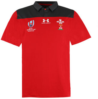 Under Armour Rugby Wereldkampioenschap Losse Korte Mouw Rood Heren Poloshirt 1341608 600