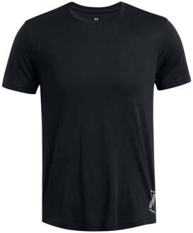 Under Armour Run Anywhere Hardloopshirt Heren-Zwart,Grijs - S