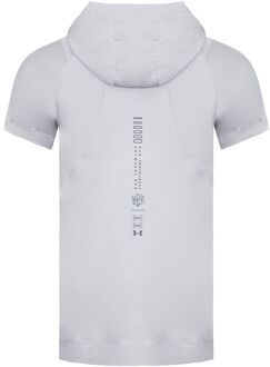 Under Armour Run Anywhere Heren Off White Hooded T-shirt Gebroken wit