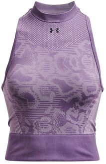 Under Armour Rush Dames Paars Naadloos Gewaad Top - L