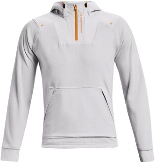 Under Armour Rush Heren Lichtgrijze Fleece Hoodie Lichtgrijs