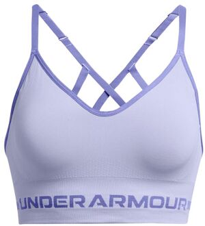 Under Armour Seamless Low Long Sport-bh Dames paars - S,L,XL