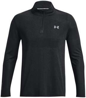 Under Armour Seamless Stride 1/4 Zip Longsleeve Heren-Zwart