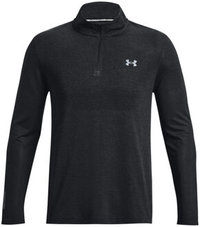 Under Armour Seamless Stride 1/4 Zip Longsleeve Heren-Zwart