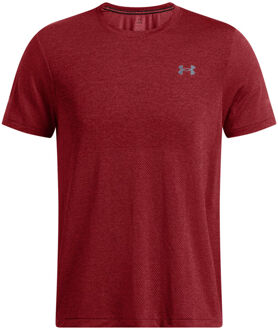 Under Armour Seamless Stride Hardloopshirt Heren-Rood