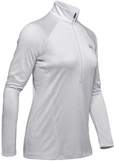 Under Armour Sport Dames Tech Halfzip Vest lichtgrijs XS