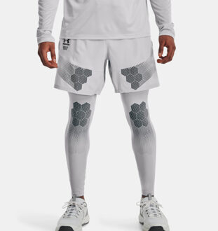 Under Armour Sportshort heren - maat S Grijs