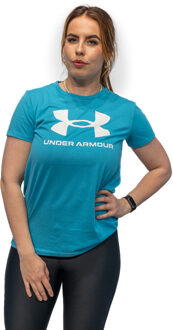 Under Armour Sportstyle Graphic Sportshirt Dames S/36 Blauw