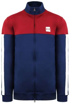 Under Armour Sportstyle Heren Navy/Bourgondië Track Jacket - maat M