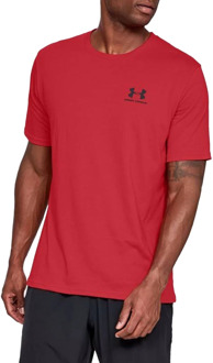 Under Armour Sportstyle LC SS Heren Sportshirt - Maat S - Red