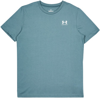 Under Armour Sportstyle Lc T-shirts Kinder - Blauw - Maat 137 - 149 CM - Poly Jersey Blue