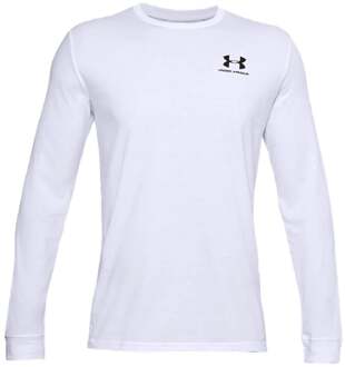Under Armour Sportstyle Longsleeve Heren-Wit - M