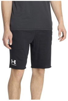 Under Armour Straight fit korte joggingsbroek met logo Zwart - XL