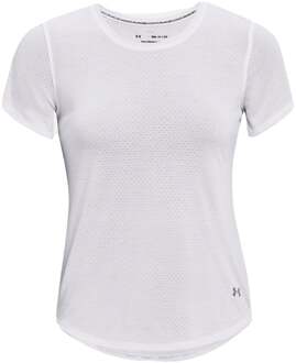 Under Armour Streaker Hardloopshirt Dames-Wit - XS,S