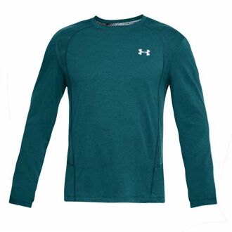 Under Armour Swyft Lange Mouw Crew Hals Teal Heren Top 1318418 716 Groenblauw