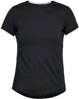 Under Armour Swyft Short Sleeve Sportshirt Dames - Zwart - Maat L