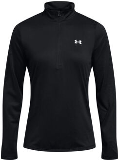 Under Armour Tech 1/2 Zip Longsleeve Dames-Zwart - M