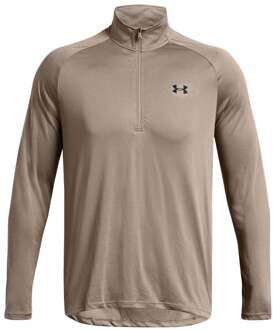 Under Armour Tech 2.0 Half-Zip Longsleeve Heren bruin - S