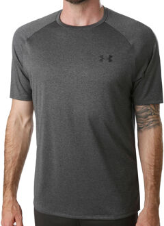 Under Armour Tech 2.0 SS Tee Heren Sportshirt - Maat S - Carbon Heather