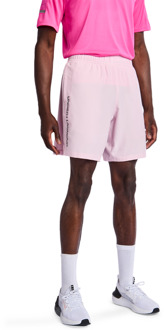Under Armour Tech Korte Broeken Heren - Roze - Maat L - Poly Woven Pink