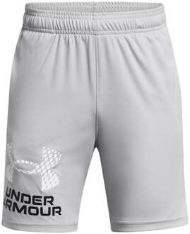 Under Armour Tech Logo Shorts Jongens-grijs, wit - M,L,XL