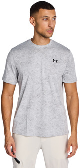 Under Armour Tech Pixelate T-shirts Heren - Grijs - Maat L - Poly Jersey Grey