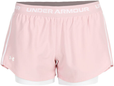Under Armour Tech Play Up 2in1 Short Voor Tennisballen Dames-Pink - XL