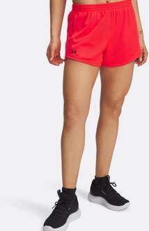 Under Armour Tech Play Up Mesh Shorts Dames-Rood - XS