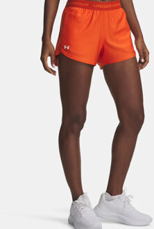 Under Armour Tech Play Up Short voor tennisballen Dames-oranje - M