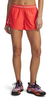 Under Armour Tech Play Up Shorts Dames-rood, wit - XS