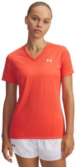 Under Armour Tech Solid T-shirt Dames-rood - L