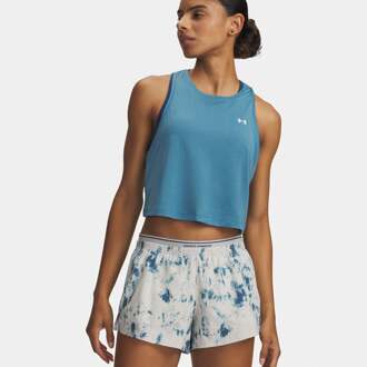 Under Armour Tech Sport Mesh Crop Tanktop Dames-blauw - XS,S,M,L,XL