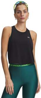 Under Armour Tech Sport Mesh Crop Tanktop Dames-zwart, wit - XL