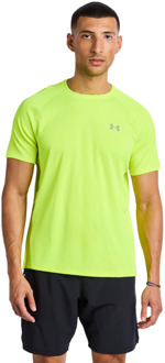 Under Armour Tech T-shirts Heren - Geel - Maat XL - Poly Jersey Yellow