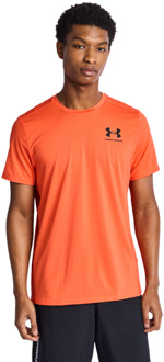 Under Armour Tech T-shirts Heren - Oranje - Maat XL - Poly Jersey Orange