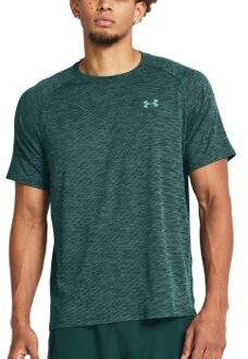 Under Armour Tech Textured SS Shirt * Actie * Groen,Grijs - Medium,Large,X-Large,XX-Large,XXXL