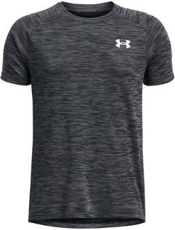 Under Armour Tech Textured T-shirt Jongens-zwart, wit - S