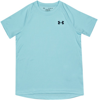 Under Armour Tech Textured T-shirts Kinder - Blauw - Maat 122 - 127 CM - Poly Jersey Blue