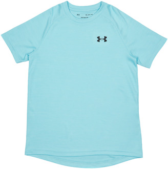 Under Armour Tech Textured T-shirts Kinder - Blauw - Maat 149 - 160 CM - Poly Jersey Blue